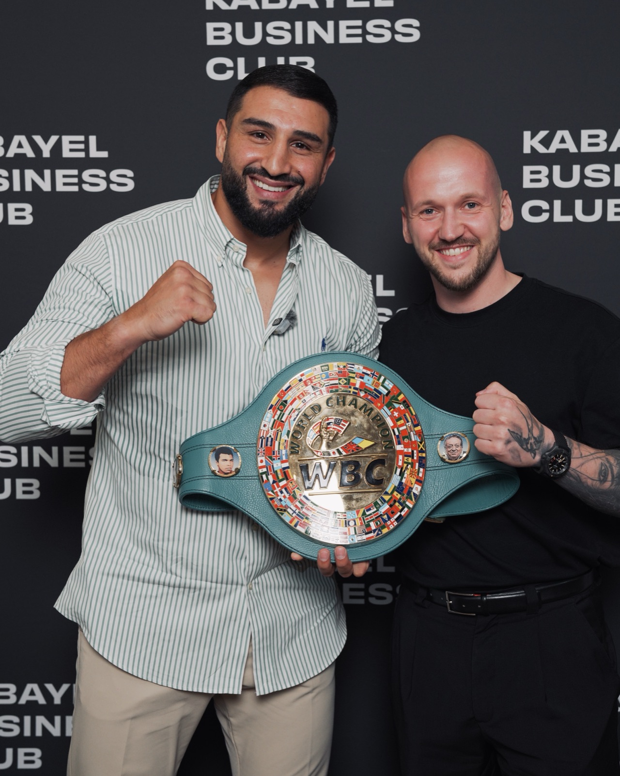 Daniel Hipke mit Agit Kabayel beim Kabayel Business Club