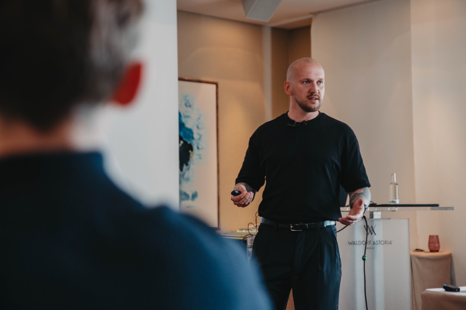 Daniel Hipke als Speaker im Waldorf Astoria
