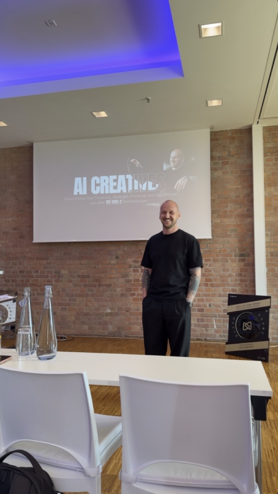 Daniel Hipke nach der Keynote